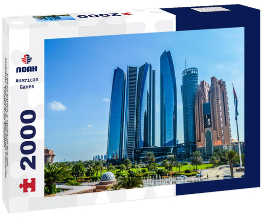 Noah Jigsaw Puzzle Etihad towers,a series of five tall buildings and hotel in Abu Dhabi Corniche, United Arab Emirates 2000 pieces