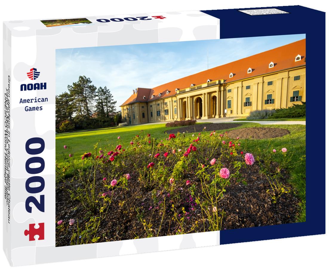 Noah Jigsaw Puzzle Green gardens in Lednice castle Chateau yard in Moravia, Czech Republic. UNESCO World Heritage Site 2000 pieces