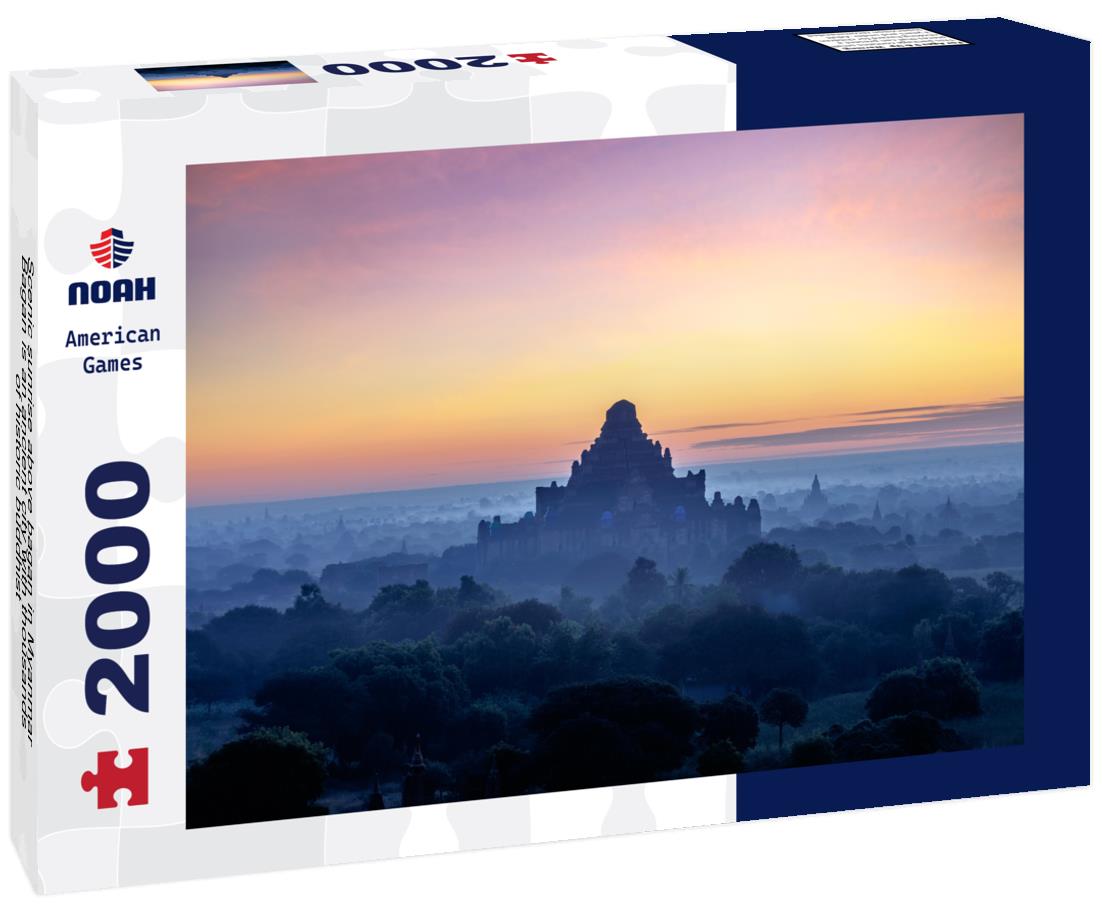 Noah Jigsaw Puzzle Scenic sunrise above bagan in Myanmar Bagan is an ancient city with thousands of historic buddhist 2000 pieces