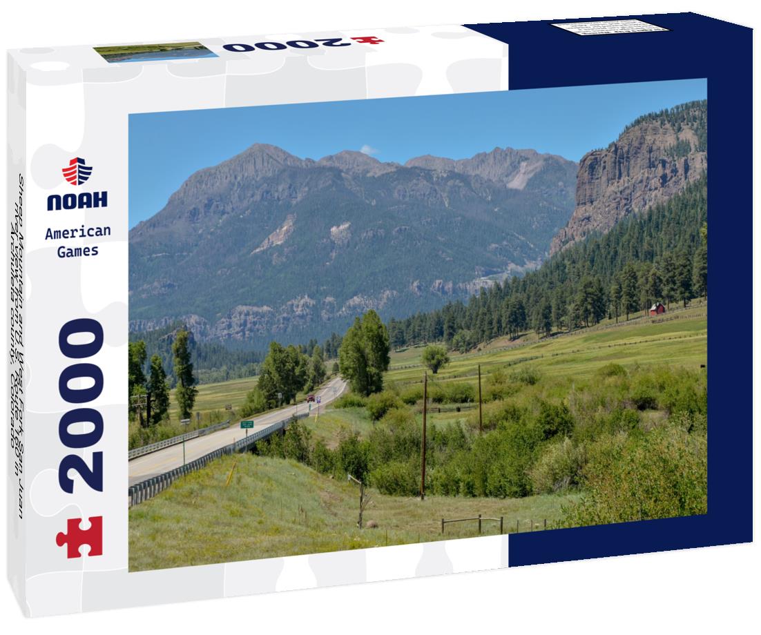 Noah Jigsaw Puzzle Sheep Mountain and West Fork San Juan river view from U.S. Route 160 in Archuleta county, Colorado 2000 pieces