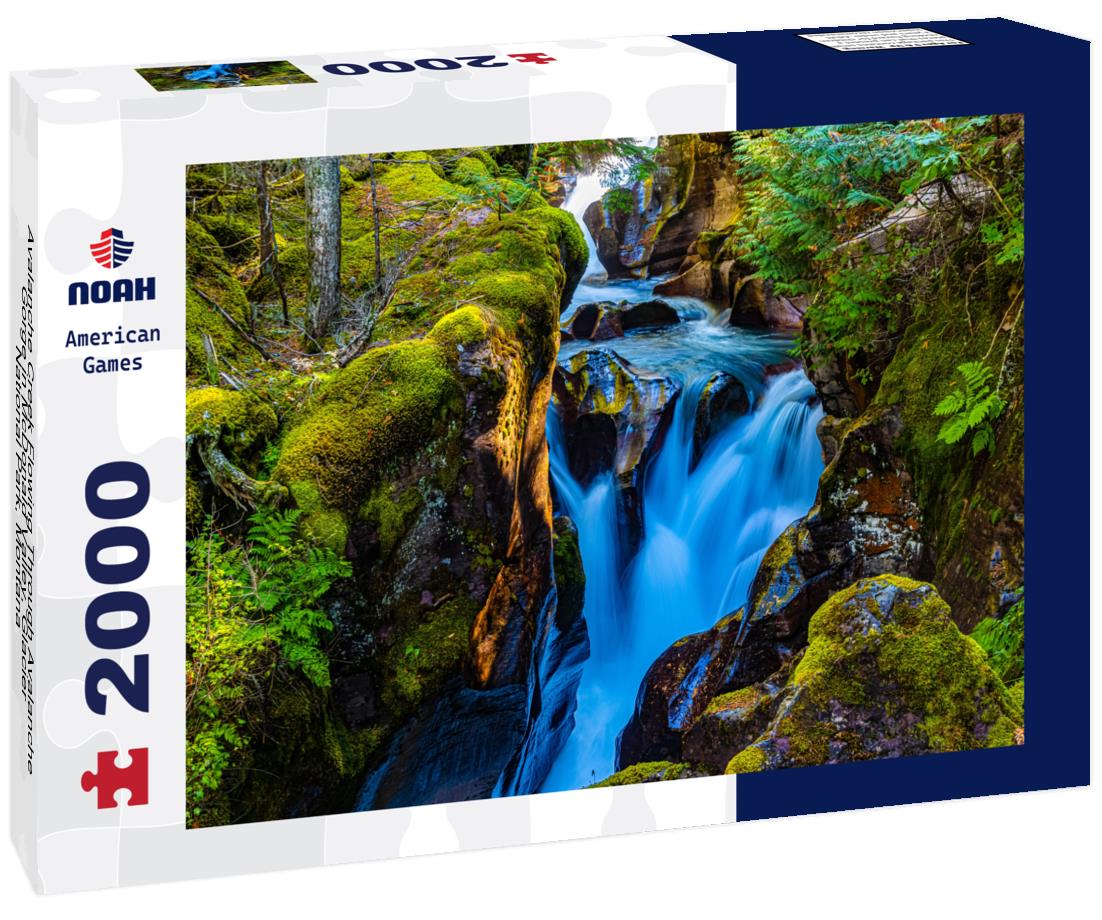 Noah Jigsaw Puzzle Avalanche Creek Flowing Through Avalanche Gorge in McDonald Valley, Glacier National Park, Montana 2000 pieces