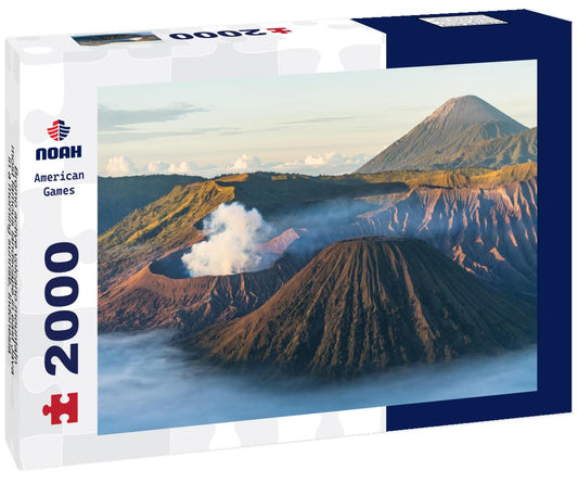 Noah Jigsaw Puzzle Bromo active volcano mountaIn, most famous landscape in east Java in a morning sunrise, Indonesia 2000 pieces
