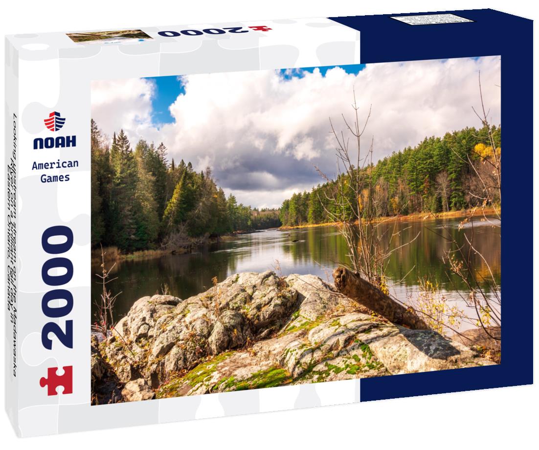 Noah Jigsaw Puzzle Looking upstream stream on the Madawaska River on a brilliant fall day in Eastern Ontario, Canada 2000 pieces