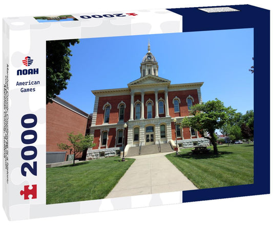 Noah Jigsaw Puzzle Marshall County Courthouse is a historic courthouse located at Plymouth, Marshall County, Indiana 2000 pieces