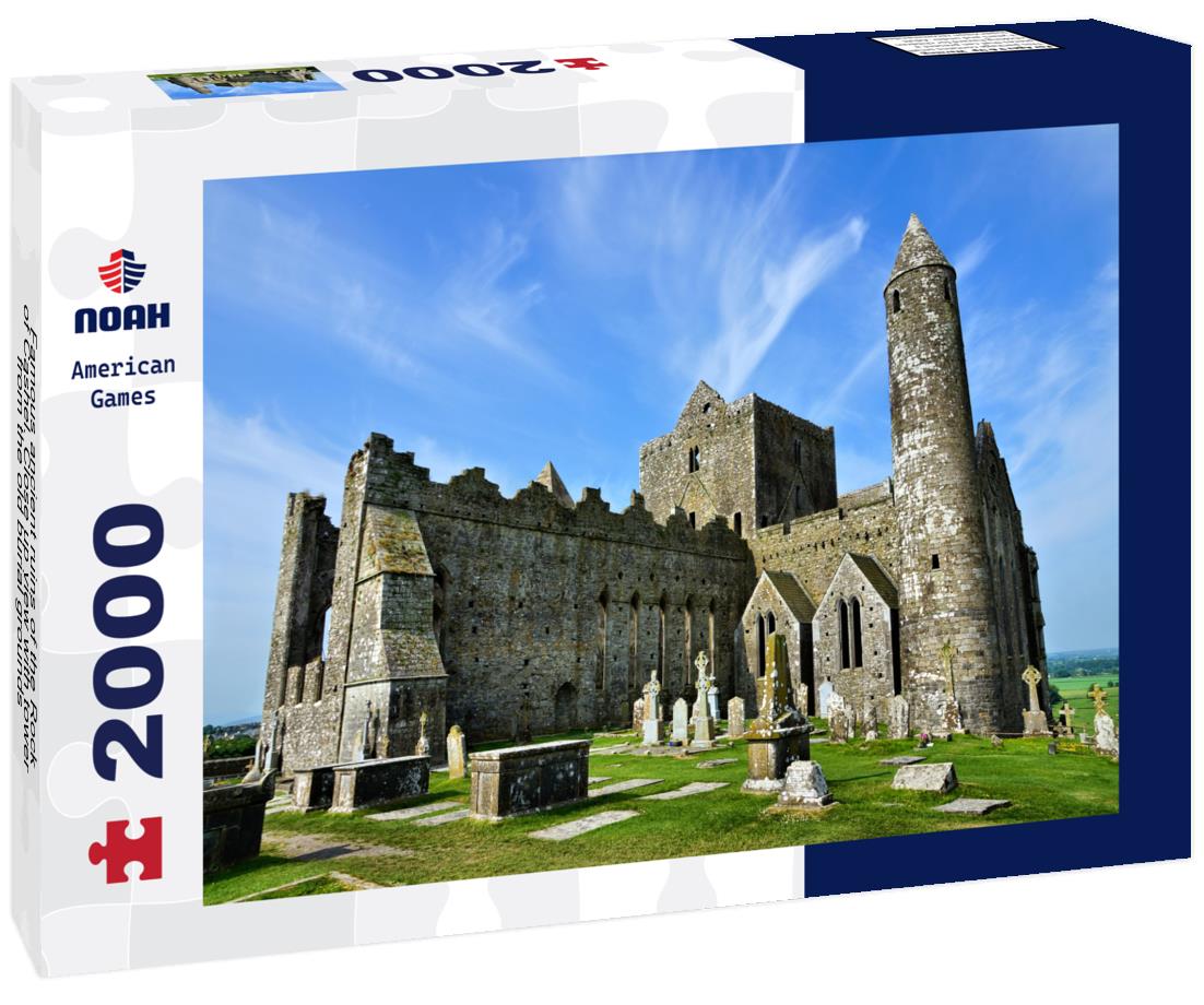 Noah Jigsaw Puzzle Famous ancient ruins of the Rock of Cashel. Close up view with tower from the old burial grounds 2000 pieces