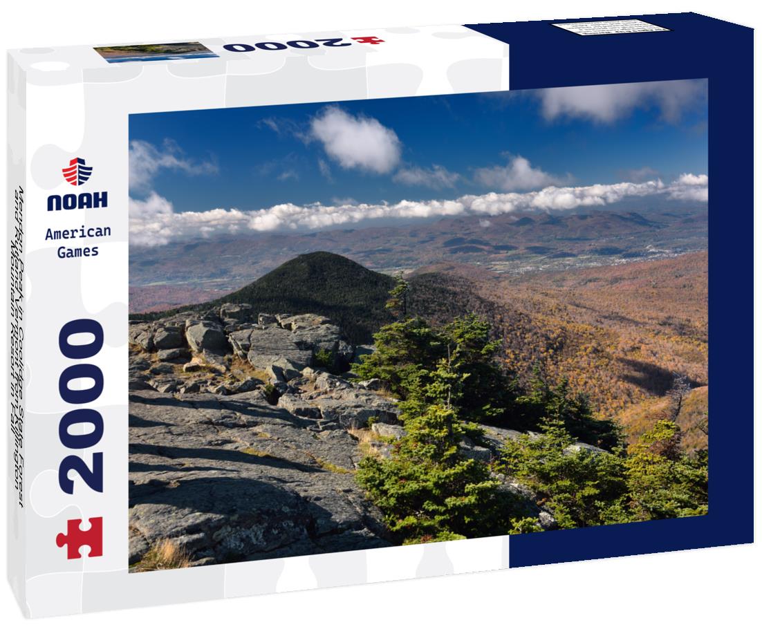 Noah Jigsaw Puzzle Mendon Peak in Coolidge State Forest and Rutland Vermont from Killington Mountain Resort in Fall 2000 pieces