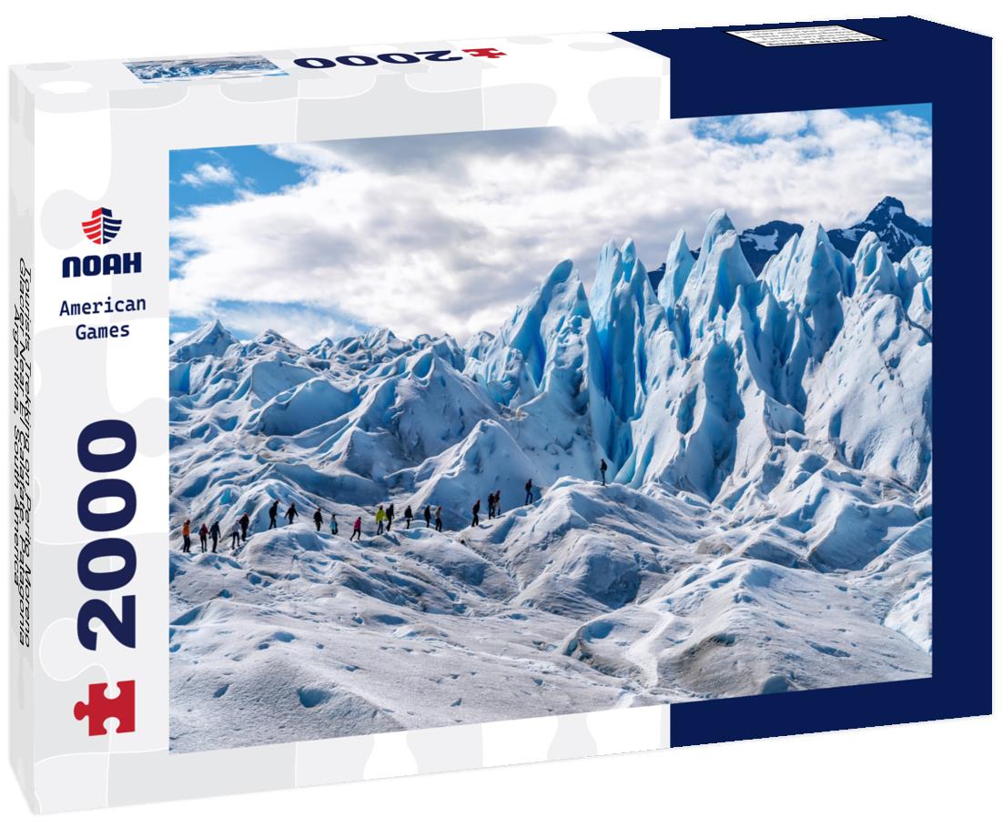 Noah Jigsaw Puzzle Tourists Trekking on Perito Moreno Glacier Near El Calafate, Patagonia, Argentina, South America 2000 pieces