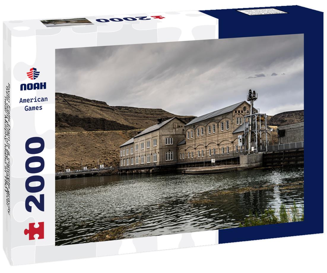 Noah Jigsaw Puzzle Swan Falls Dam is a concrete gravity type dam built on the Snake River near Murphy Idaho in 1901 2000 pieces