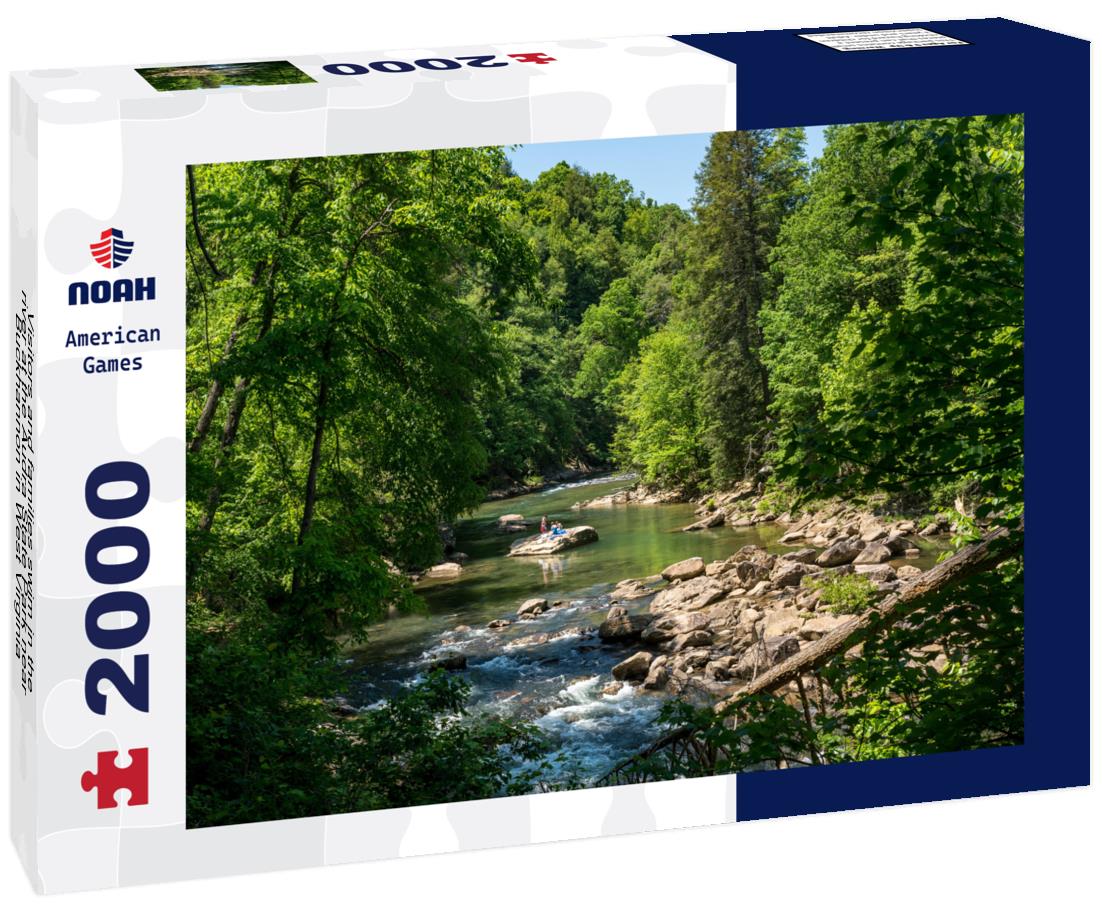 Noah Jigsaw Puzzle Visitors and families swim in the river at the Audra State Park near Buckhannon in West Virginia 2000 pieces