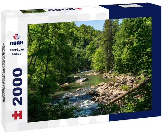 Noah Jigsaw Puzzle Visitors and families swim in the river at the Audra State Park near Buckhannon in West Virginia 2000 pieces