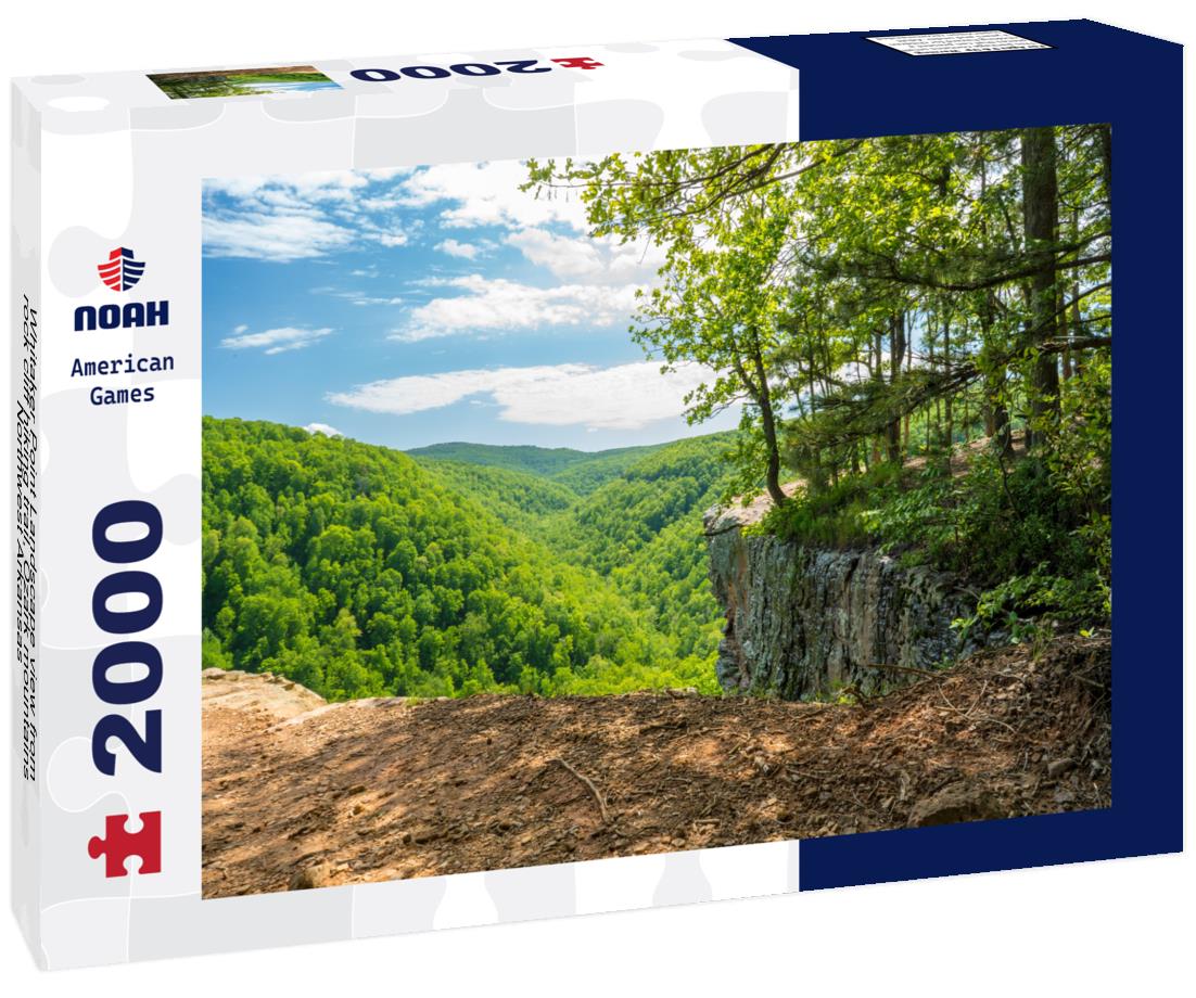 Noah Jigsaw Puzzle Whitaker Point Landscape view from rock cliff hiking trail, Ozark mountains, Northwest Arkansas 2000 pieces
