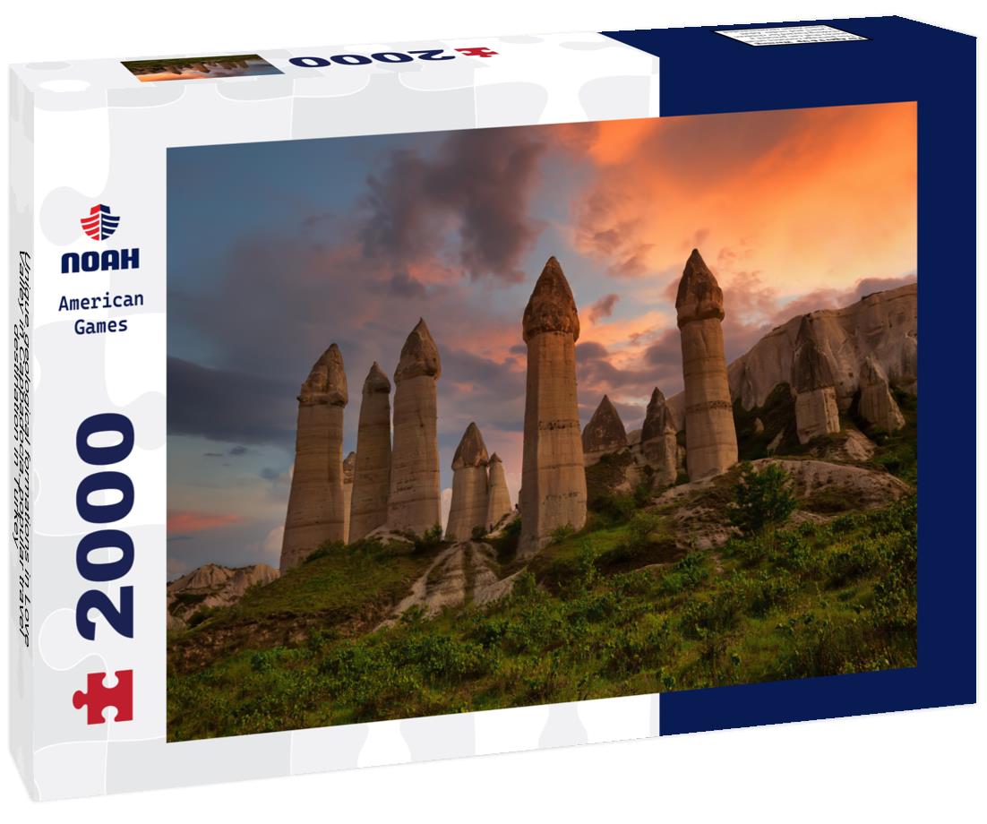 Noah Jigsaw Puzzle Unique geological formations in Love Valley in Cappadocia, popular travel destination in Turkey 2000 pieces