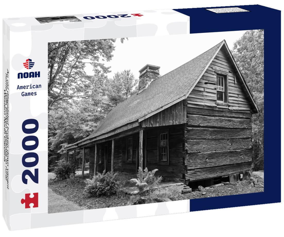 Noah Jigsaw Puzzle An old dilapidated broken down vacant home with broken windows in rural Western North Carolina 2000 pieces
