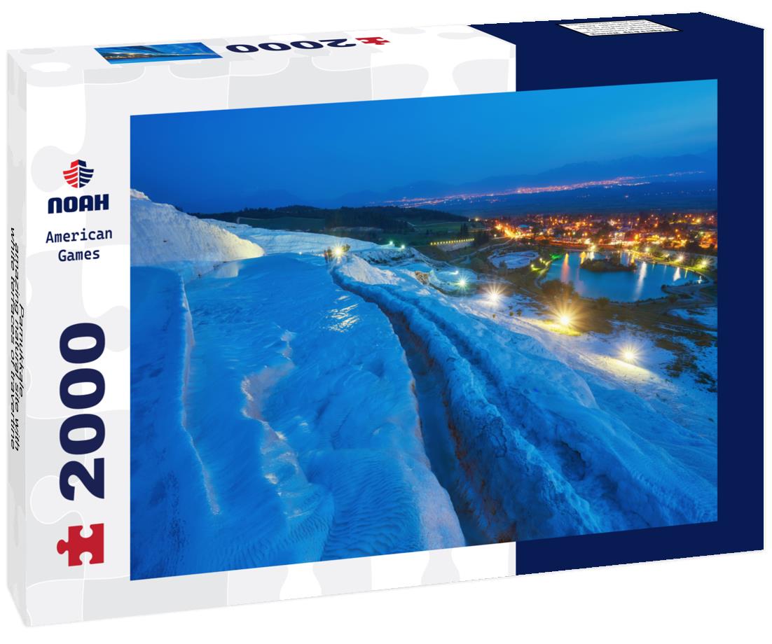 Noah Jigsaw Puzzle Pamukkale - amazing natural site with white terraces of travertine in Denizli Province, Turkey 2000 pieces