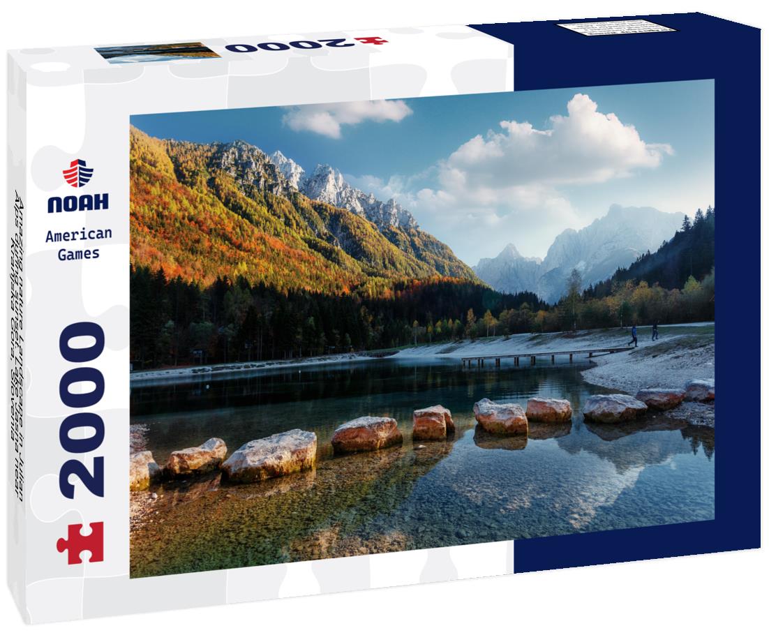 Noah Jigsaw Puzzle Amazing nature Landscape in Julian Alps during sunset. Lake Jasna near Kranjska Gora, Slovenia 2000 pieces