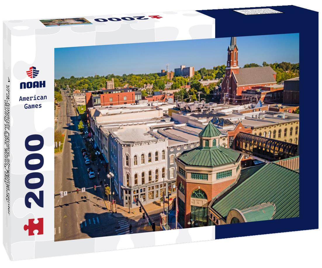 Noah Jigsaw Puzzle A view towards square shopping center in downtown Lexington, Kentucky during bright, sunny day 2000 pieces