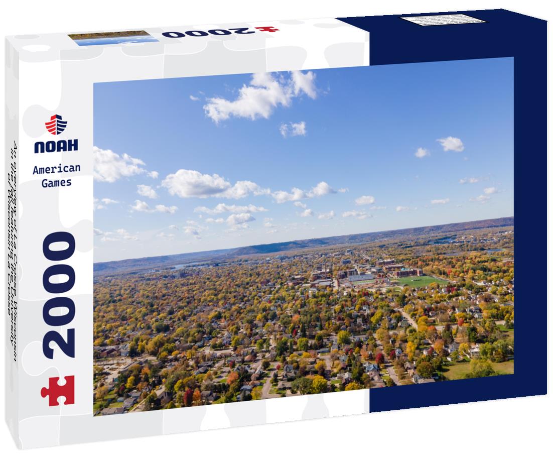 Noah Jigsaw Puzzle An overview of La Crosse Wisconsin in the fall featuring the University of Wisconsin La Crosse 2000 pieces