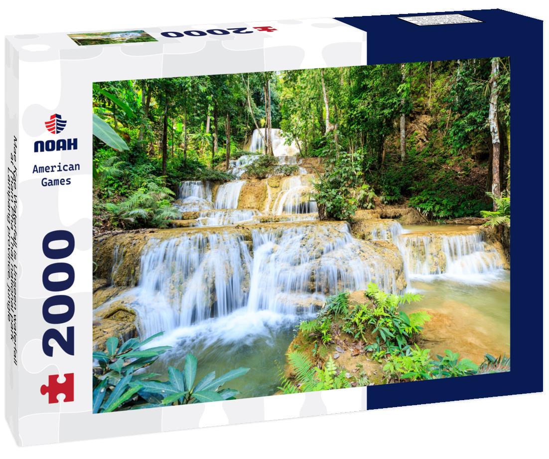 Noah Jigsaw Puzzle Mae Kae Waterfall is Unseen waterfall at Tham Pha Thai national park, Lampang province, jungle 2000 pieces