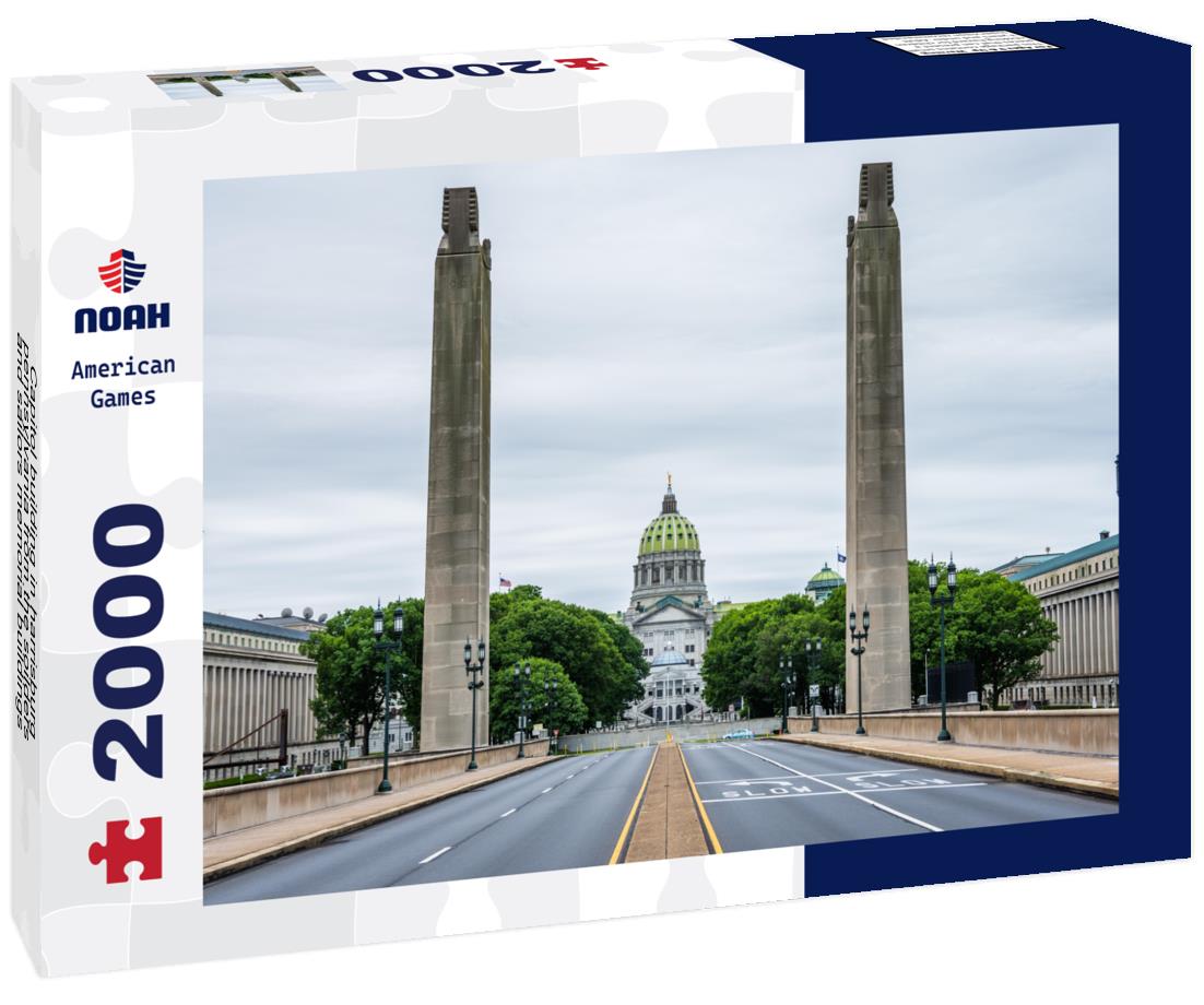 Noah Jigsaw Puzzle Capitol building in harrisburg, pennsylvania from the soilders and sailors memorial buildings 2000 pieces