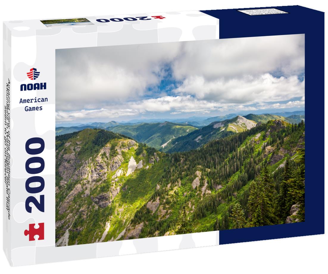 Noah Jigsaw Puzzle Amazing view of the Southern Cascade Mountains in Washington State that seem to go on forever 2000 pieces