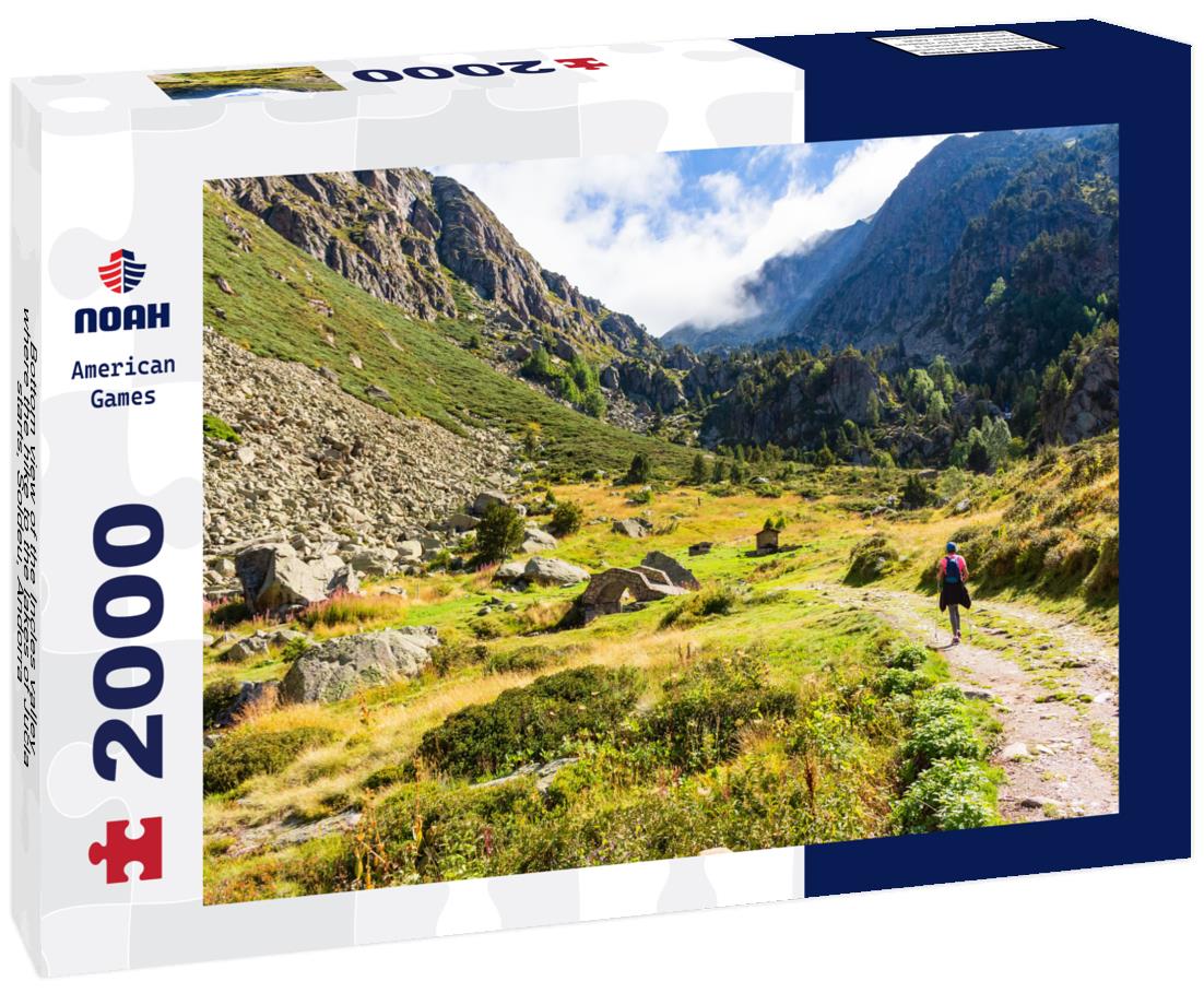 Noah Jigsaw Puzzle Bottom view of the Incles valley where the hike to the lakes of Jucla starts, Soldeu, Andorra 2000 pieces