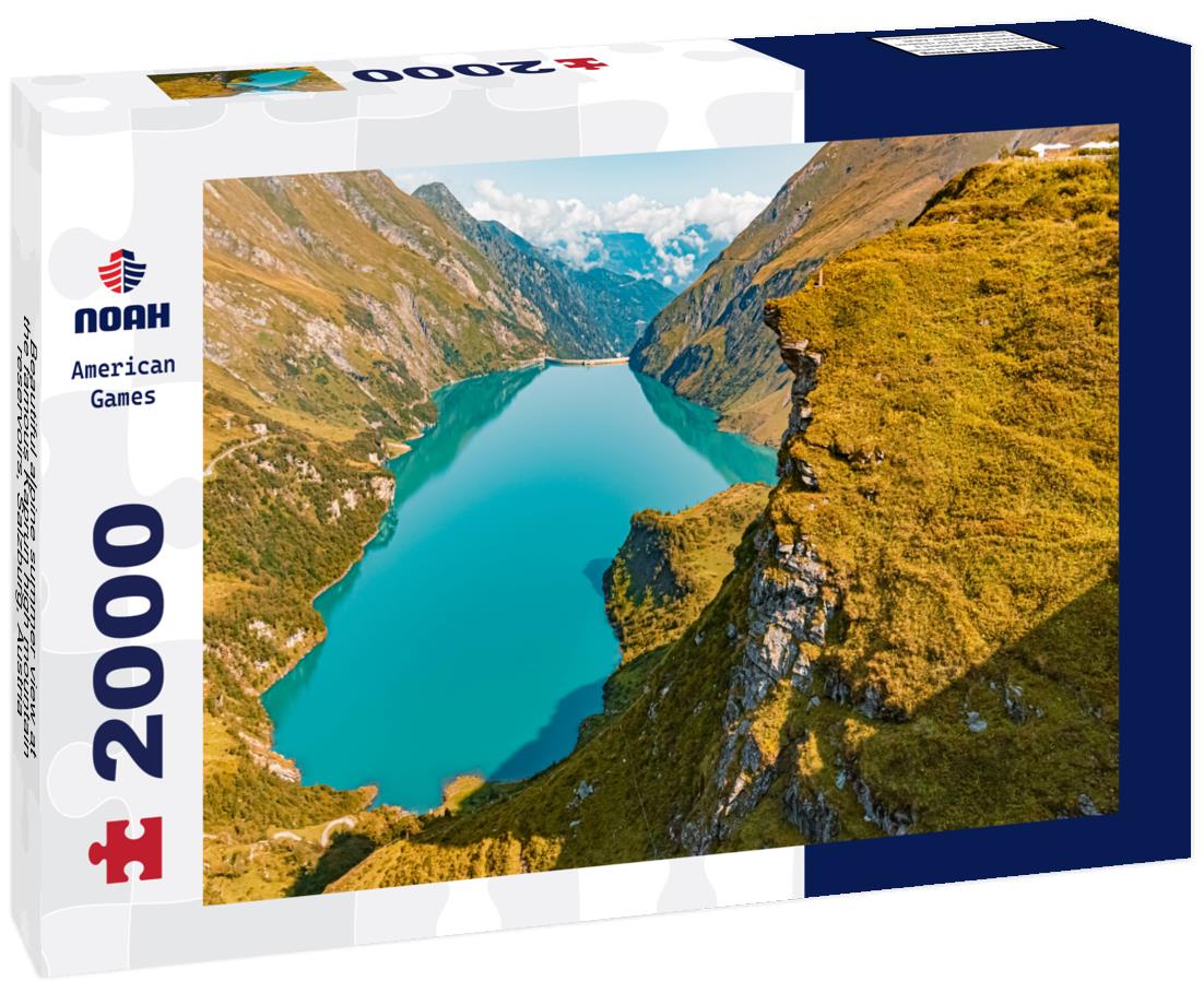Noah Jigsaw Puzzle Beautiful alpine summer view at the famous Kaprun high mountain reservoirs, Salzburg, Austria 2000 pieces