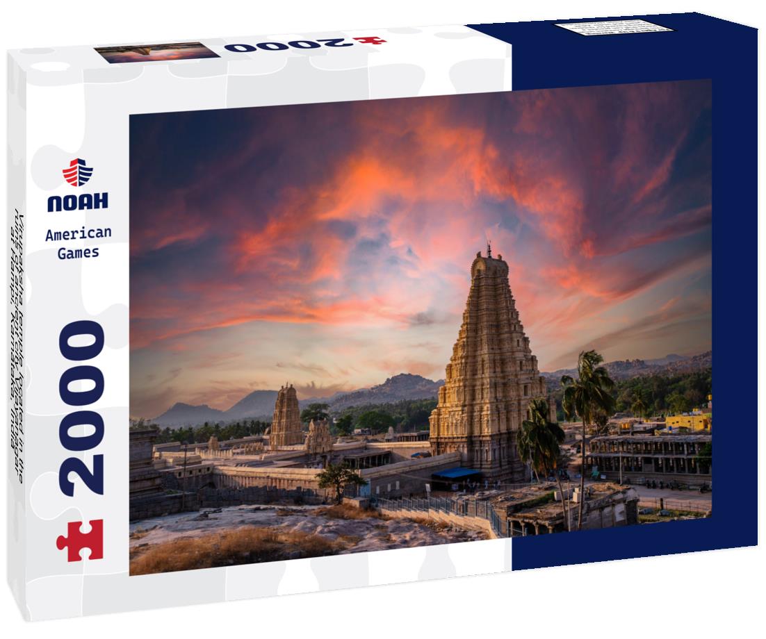 Noah Jigsaw Puzzle Virupaksha temple located in the ruins of ancient city Vijayanagar at Hampi, Karnataka, India 2000 pieces