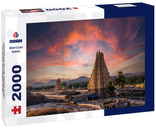 Noah Jigsaw Puzzle Virupaksha temple located in the ruins of ancient city Vijayanagar at Hampi, Karnataka, India 2000 pieces