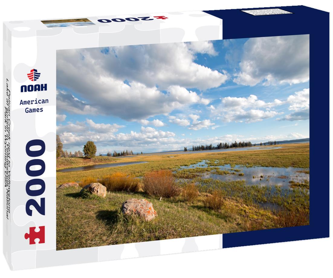 Noah Jigsaw Puzzle Pelican Creek next to Yellowstone Lake at sunset in Yellowstone National Park in Wyoming USA 2000 pieces