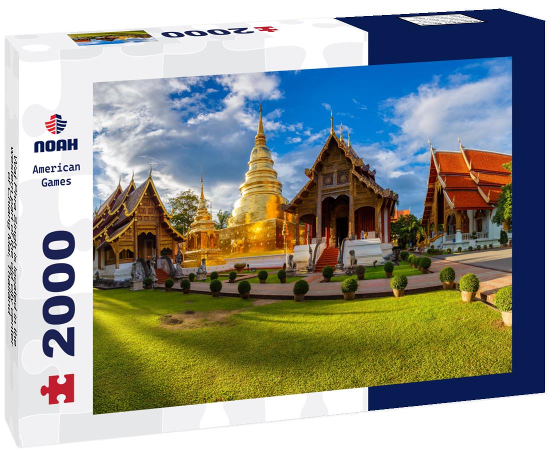 Noah Jigsaw Puzzle Wat Phra Singh is located in the western part of the old city center of Chiang Mai, Thailand 2000 pieces