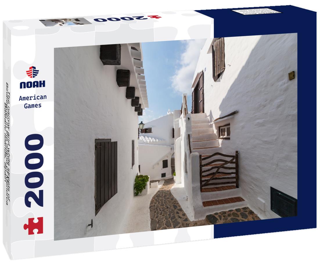 Noah Jigsaw Puzzle The narrow and white streets of Binibequer in the island of Menorca, Balearic islands, Spain 2000 pieces