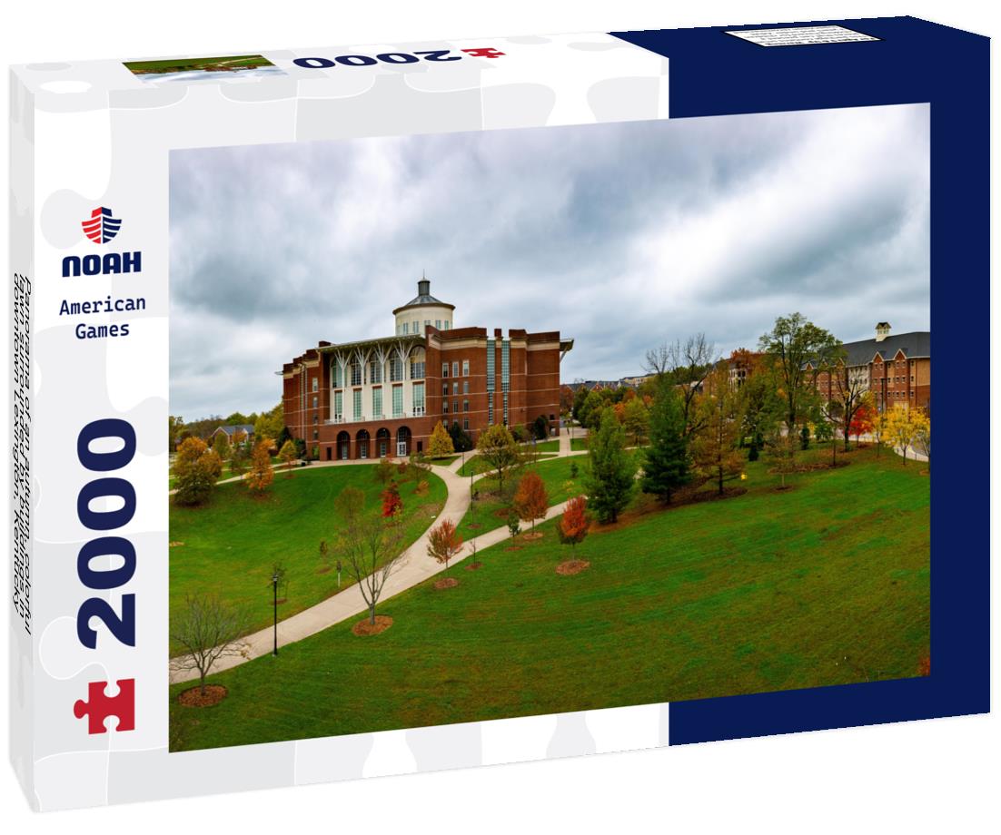 Noah Jigsaw Puzzle Panorama of an autumn, colorful lawn surrounded by buildings in downtown Lexington, Kentucky 2000 pieces