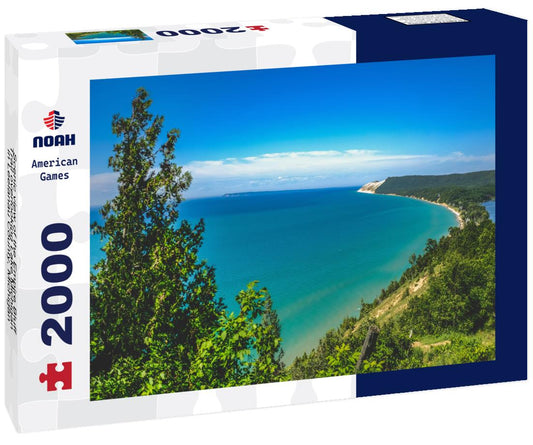 Noah Jigsaw Puzzle Scenic view of the Empire Bluff Trail overlooking Lake Michigan in Leelanau County, Michigan 2000 pieces