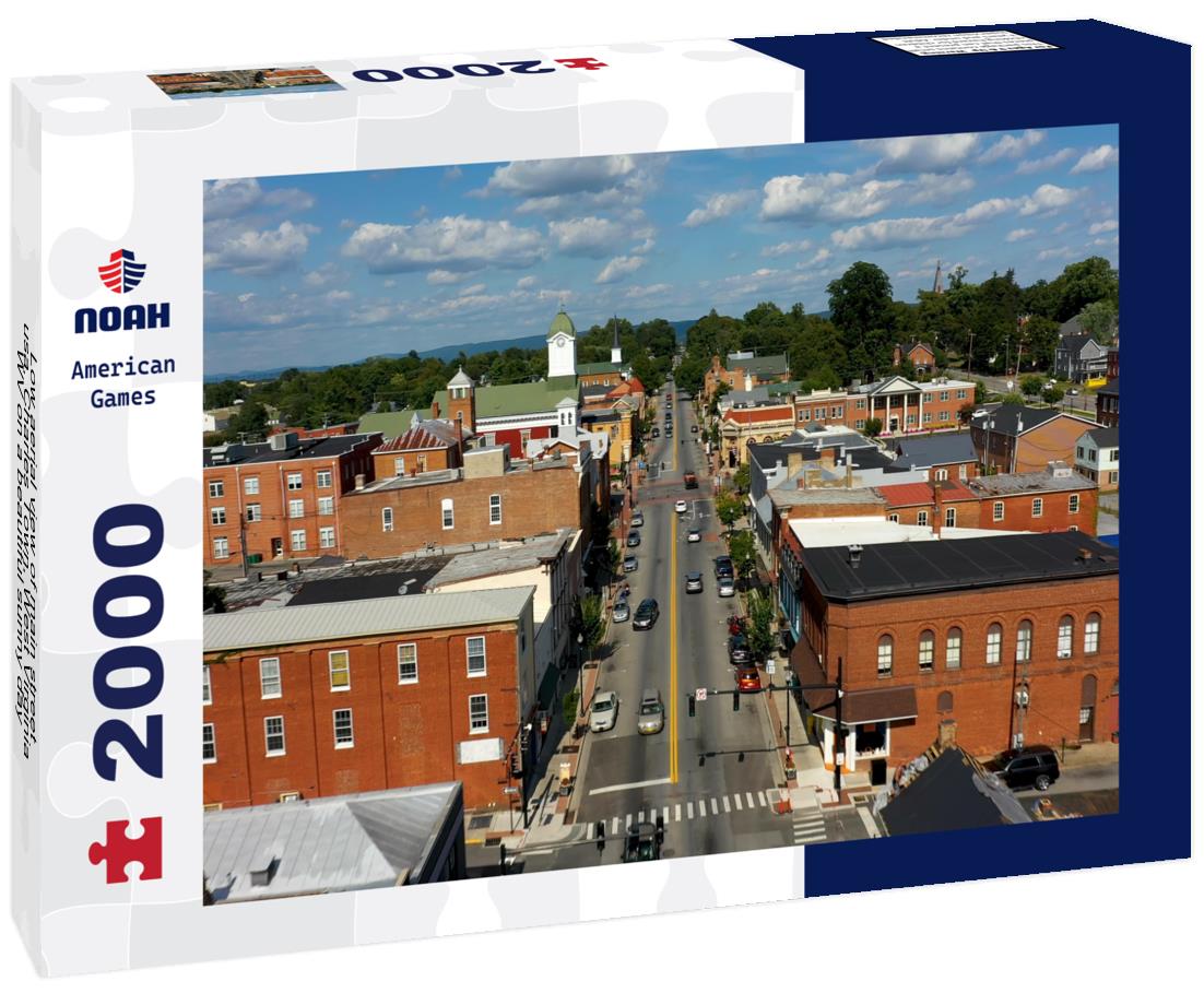 Noah Jigsaw Puzzle Low aerial view of main street usa, Charles Town, West Virginia, WV on a beautiful sunny day 2000 pieces