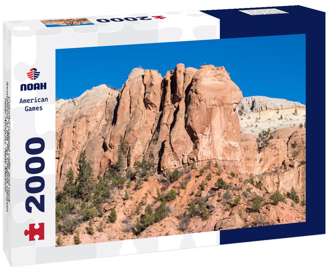 Noah Jigsaw Puzzle Colorful rugged cliffs and rock formations in the Rio Chama canyon near Abiquiu, New Mexico 2000 pieces