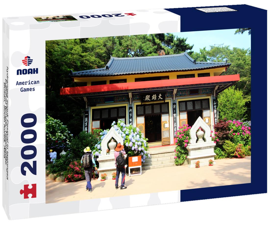 Noah Jigsaw Puzzle hydrangea suguk Festival in taejongsa buddhist temple, Taejongdae, Busan, South Korea, Asia 2000 pieces