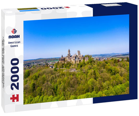 Noah Jigsaw Puzzle Braunfels Castle, with Hubertus Tower, New Keep, Georgturm and Alter Stock Braunfels, Hesse 2000 pieces