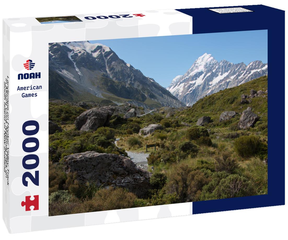 Noah Jigsaw Puzzle Landscape on Hooker Valley Track in Mount Cook National Park on South Island of New Zealand 2000 pieces