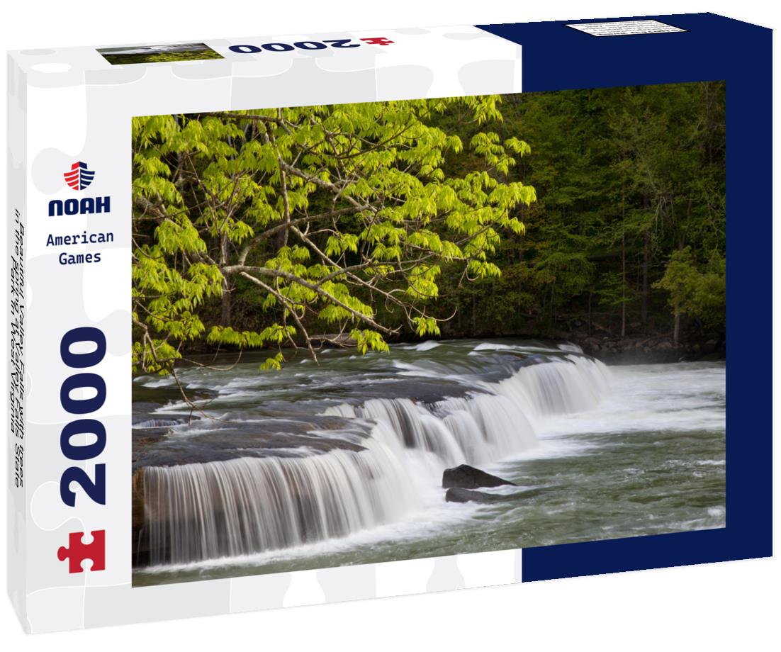 Noah Jigsaw Puzzle Beautiful Valley Falls with trees in the spring at Valley Falls State Park in West Virginia 2000 pieces