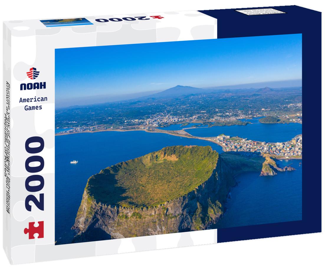 Noah Jigsaw Puzzle Sunrise view of Seongsan Ilchulbong known as sunrise peak at Jeju Island, Republic of Korea 2000 pieces