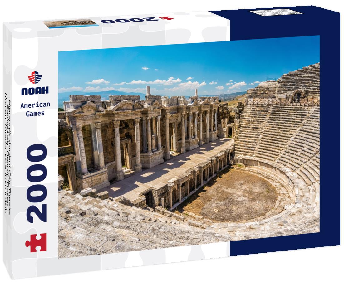 Noah Jigsaw Puzzle Hierapolis Ancient City Theater, Pamukkale, Denizli, Turkey. Roman Theater view from inside 2000 pieces