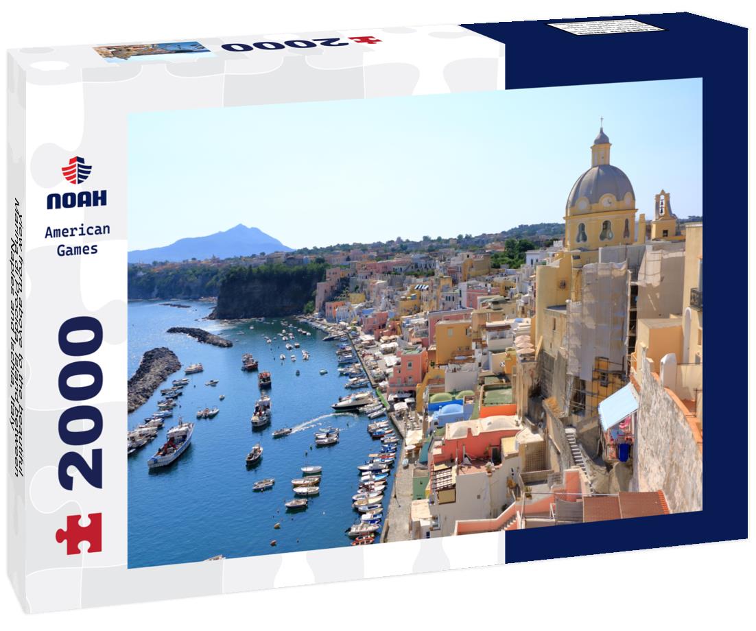 Noah Jigsaw Puzzle view from above to the beautiful Marina di Procida, Island between Naples and Ischia, Italy 2000 pieces