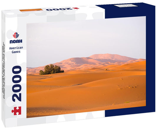 Noah Jigsaw Puzzle Early morning light at the desert dunes Erg Chebbi in the south of Morocco, nearby Merzouga 2000 pieces