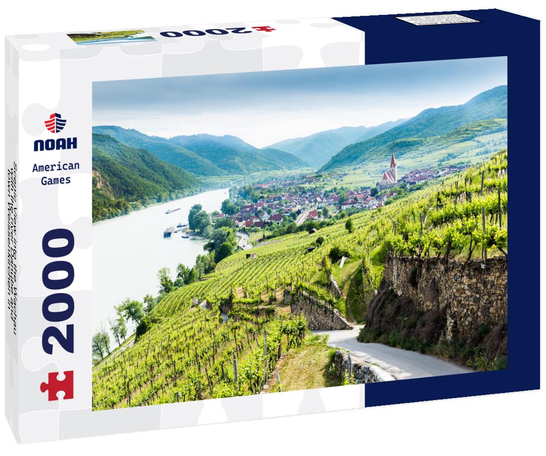 Noah Jigsaw Puzzle Scenic View into the Wachau with the river Danube and town Weissenkirchen in Lower Austria 2000 pieces