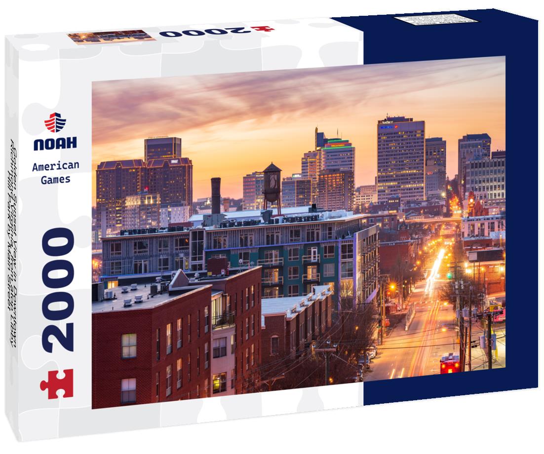 Noah Jigsaw Puzzle Golden Sunset View in Downtown Richmond Virginia, from atop Libby Hill Park by Main Street 2000 pieces