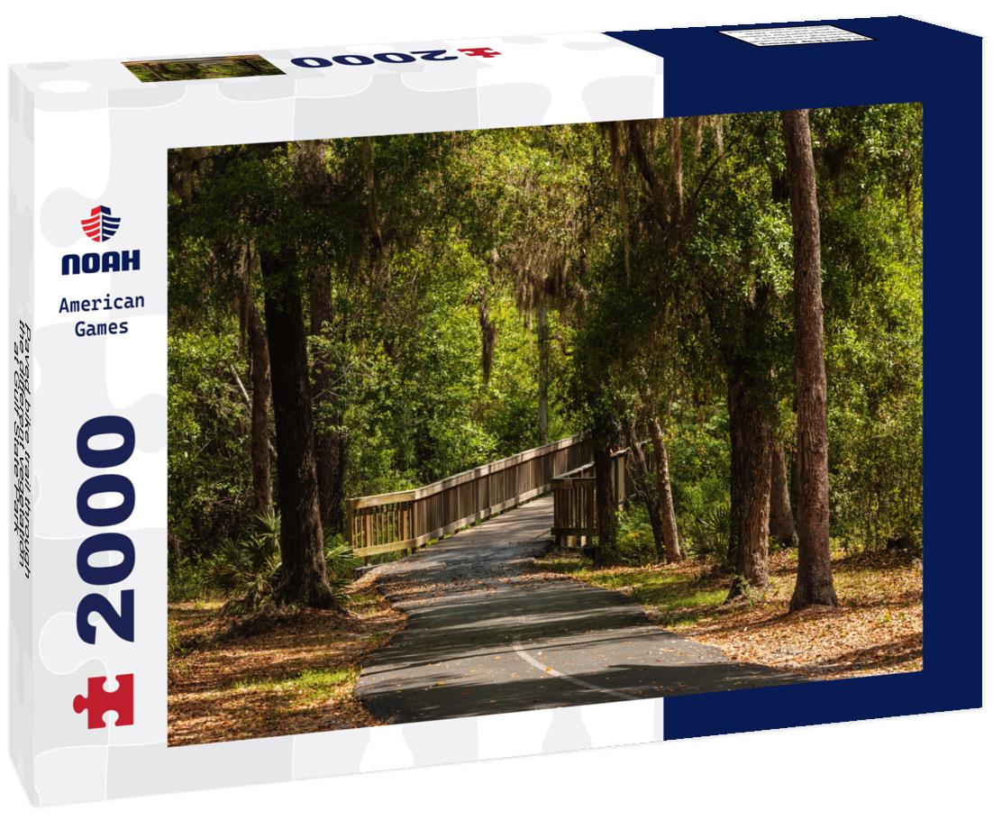 Noah Jigsaw Puzzle Paved bike trail through the different vegetation at Gulf State Park, Gulf Shores, Alabama 2000 pieces