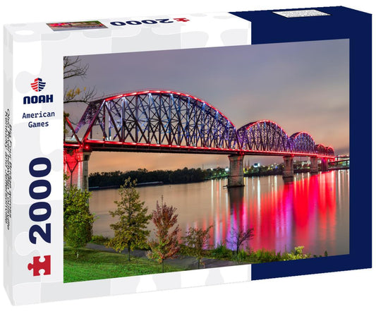 Noah Jigsaw Puzzle Big Four Bridge across Ohio River between Louisville, Kentucky and Jeffersonville, Indiana 2000 pieces