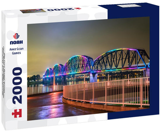Noah Jigsaw Puzzle Big Four Bridge across Ohio River between Louisville, Kentucky and Jeffersonville, Indiana 2000 pieces