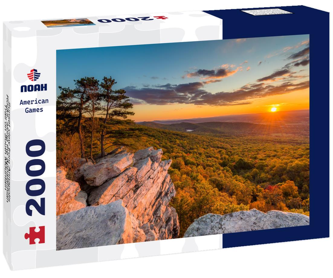 Noah Jigsaw Puzzle Sunset view from Annapolis Rocks, along the Appalachian Trail on South Mountain, Maryland 2000 pieces