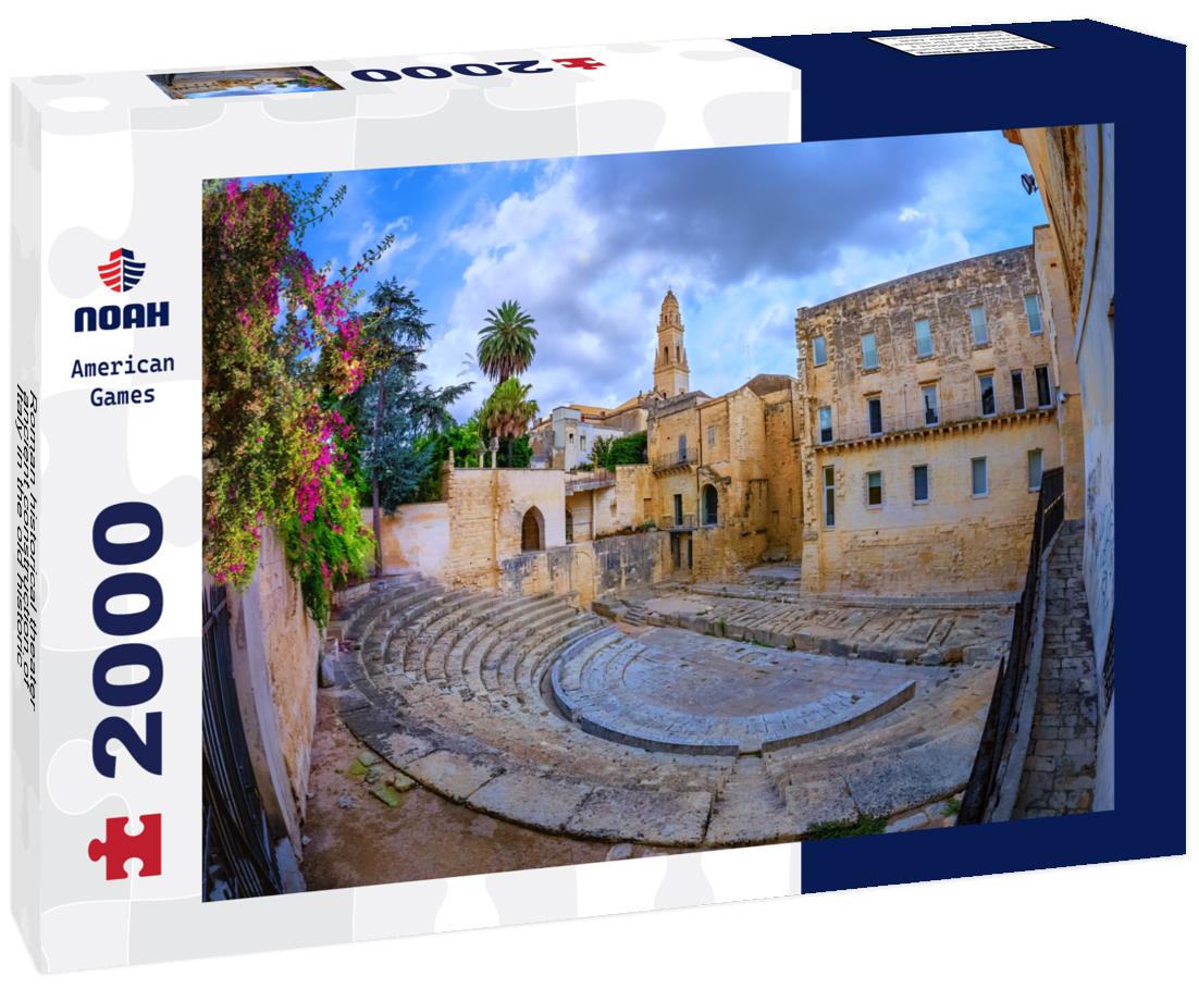 Noah Jigsaw Puzzle Roman historical theater, ancient construction of Italy in the old historic city of Lecce 2000 pieces